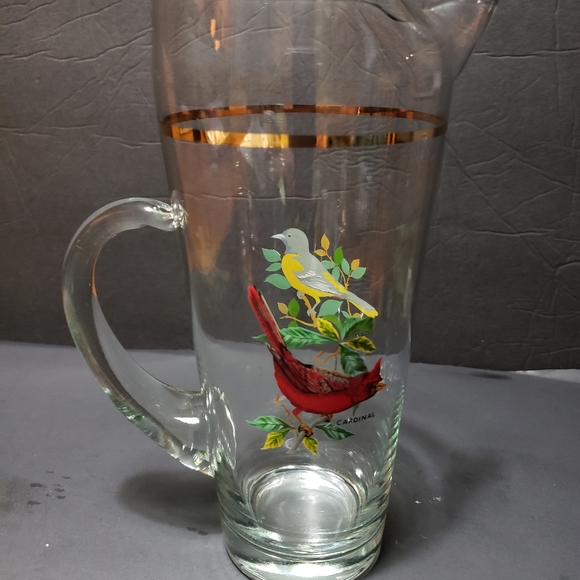 Vintage WEST VIRGINIA GLASS Pitcher/Glasses Set - Picture 4 of 10